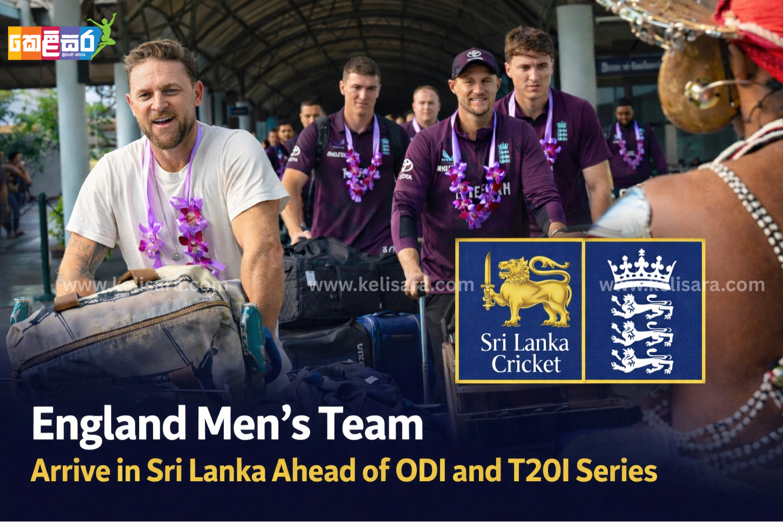 England Men’s Team Arrive in Sri Lanka Ahead of ODI and T20I Series