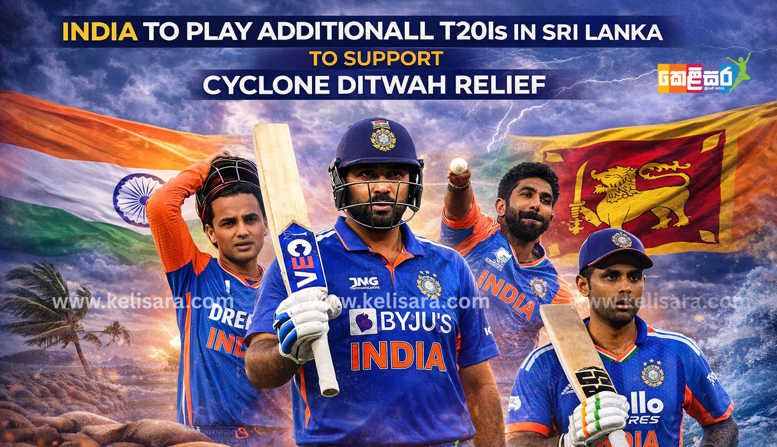 India to Play Additional T20Is in Sri Lanka to Support Cyclone Ditwah Relief