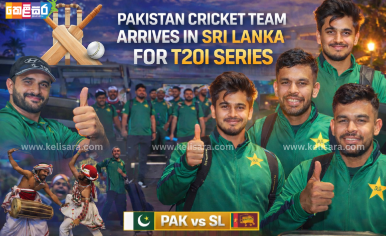 Pakistan Cricket Team Arrives in Sri Lanka Ahead of Three-Match T20I Series