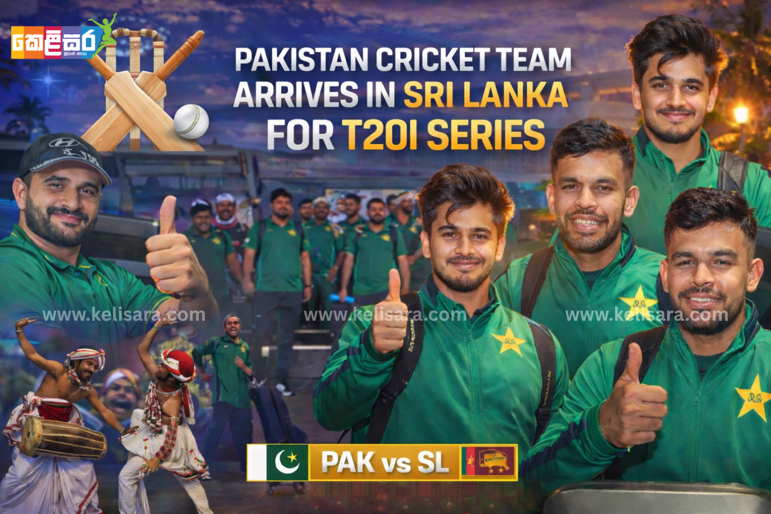 Pakistan Cricket Team Arrives in Sri Lanka Ahead of Three-Match T20I Series