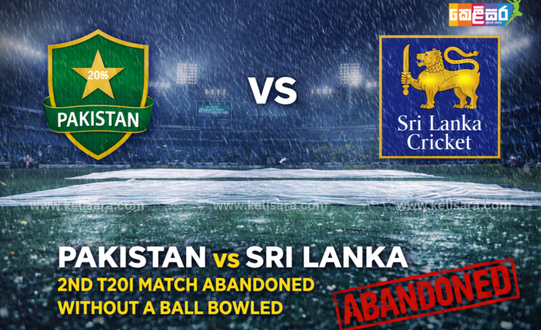 Pakistan vs Sri Lanka 2nd T20I Abandoned Without a Ball Bowled