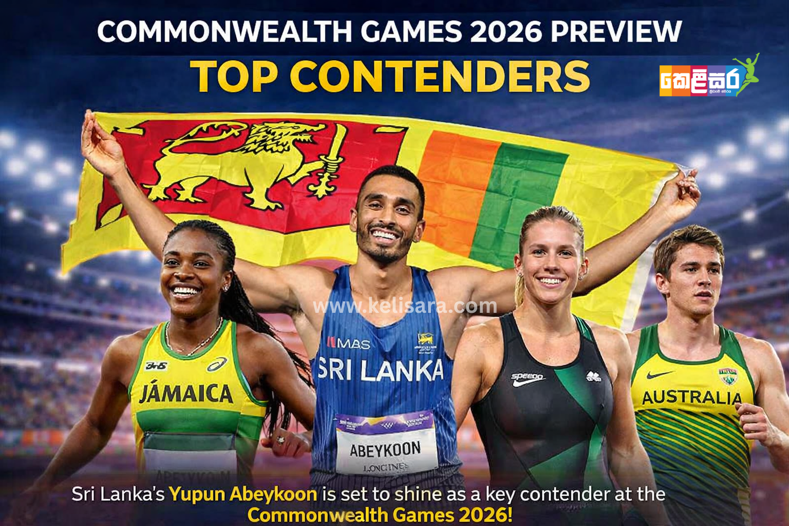 Sri Lanka’s Sprint Sensation Yupun Abeykoon in Commonwealth Games 2026 Spotlight
