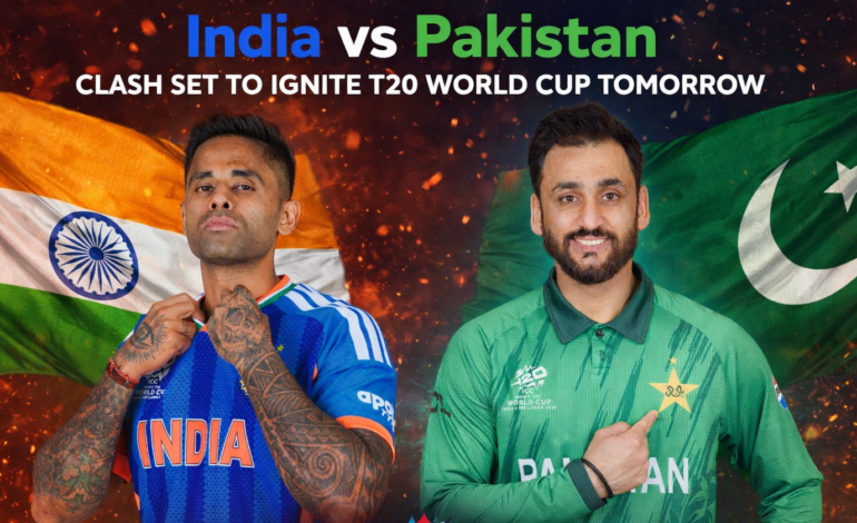 India vs Pakistan: Clash of Titans Set to Ignite T20 World Cup Tomorrow