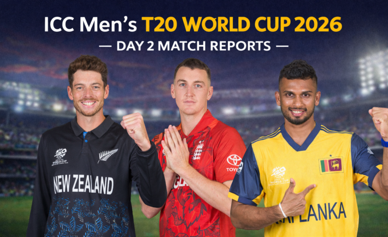 T20 World Cup Day 2: Match Reports & Key Performances