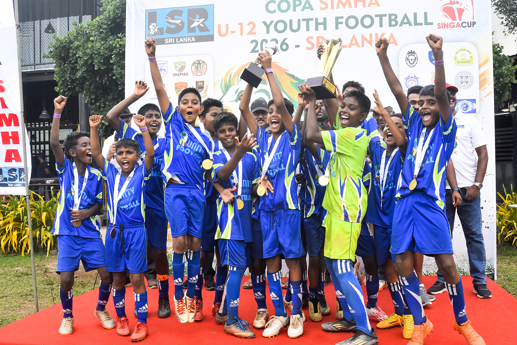 The inaugural first addition of the LSR COPA SIMHA Under – 12 Football tournament came to an end