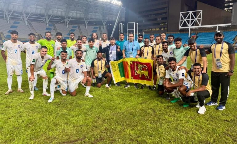 Sri Lanka Climbs Three Places in FIFA Rankings After 3-1 Win Over Chinese Taipei