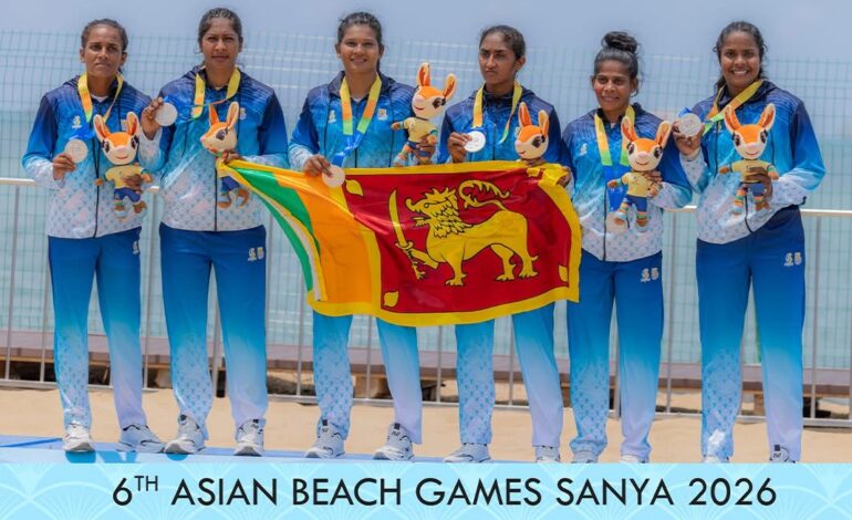 Sri Lanka Women’s Kabaddi Team Clinches Historic Silver at 6th Asian Beach Games