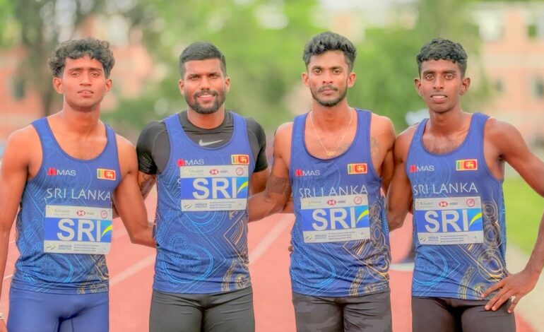 Sri Lanka’s Men’s 4x400m relay team has qualified for the World Athletics Relays to be held in Gaborone, Botswana