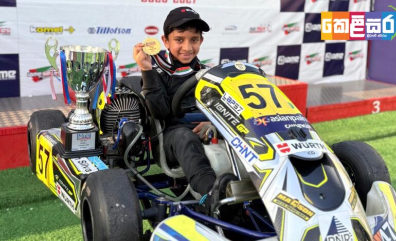 Seven-Year-Old Avish Silva Makes History as First Sri Lankan to Reach IAME Bambino Cup Podium